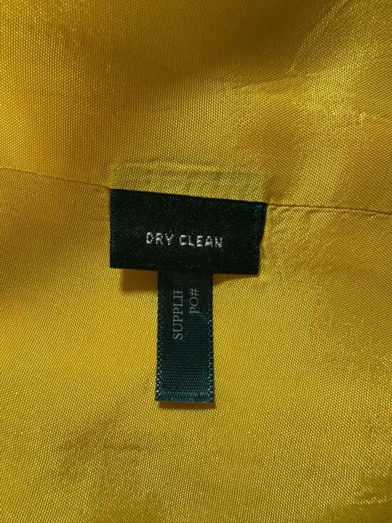 Lauren Ralph Lauren Women's Canary Yellow Crested Linen Blazer with Gold Buttons - Picture 8 of 14